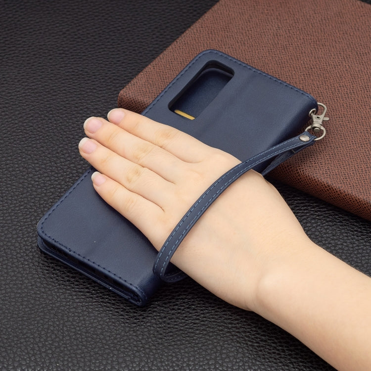 For vivo Y51 2020 / Y51a / Y51s Retro Lambskin Texture Pure Color Horizontal Flip PU Leather Case with Holder & Card Slots & Wallet & Lanyard