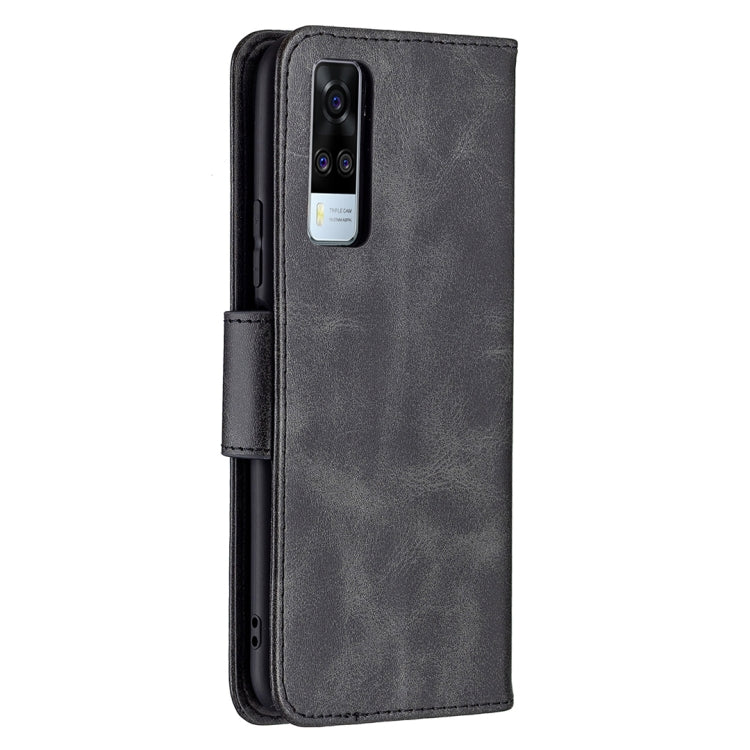For vivo Y51 2020 / Y51a / Y51s Retro Lambskin Texture Pure Color Horizontal Flip PU Leather Case with Holder & Card Slots & Wallet & Lanyard