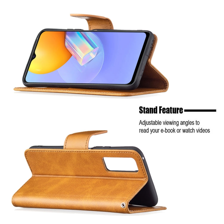 For vivo Y51 2020 / Y51a / Y51s Retro Lambskin Texture Pure Color Horizontal Flip PU Leather Case with Holder & Card Slots & Wallet & Lanyard