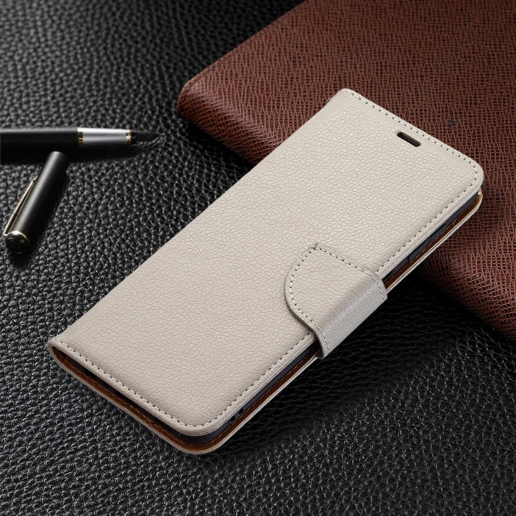 For Samsung Galaxy M32 Litchi Texture Pure Color Horizontal Flip Leather Case with Holder & Card Slots & Wallet & Lanyard