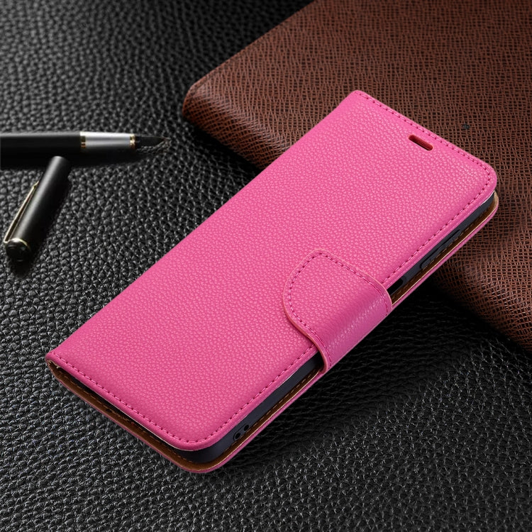 For Samsung Galaxy M32 Litchi Texture Pure Color Horizontal Flip Leather Case with Holder & Card Slots & Wallet & Lanyard