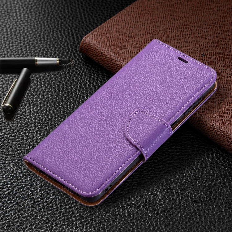 For Samsung Galaxy M32 Litchi Texture Pure Color Horizontal Flip Leather Case with Holder & Card Slots & Wallet & Lanyard