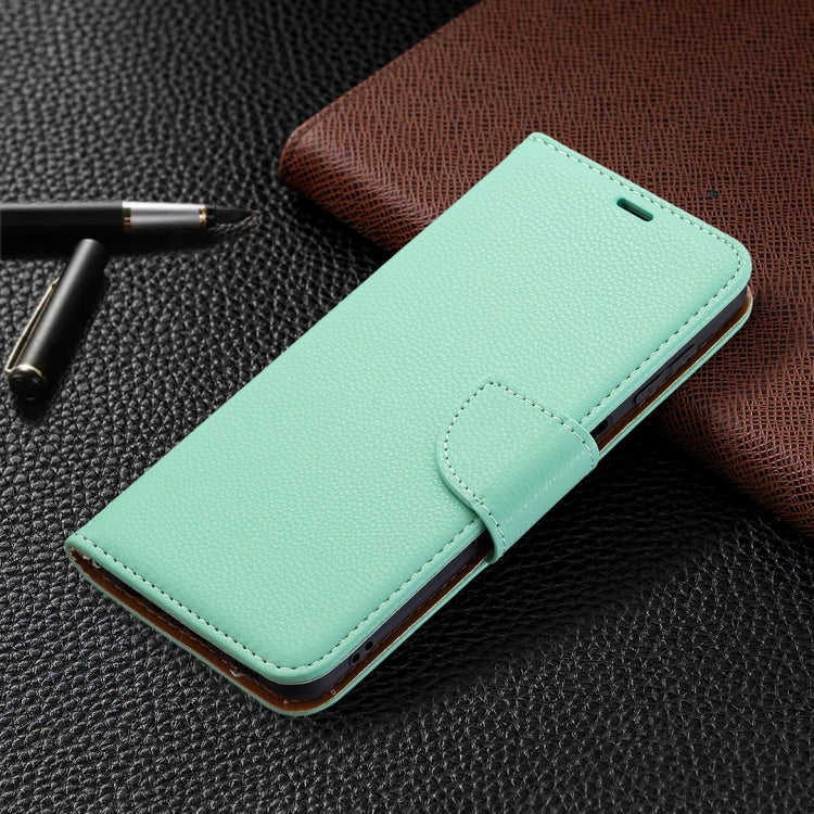 For Samsung Galaxy M32 Litchi Texture Pure Color Horizontal Flip Leather Case with Holder & Card Slots & Wallet & Lanyard