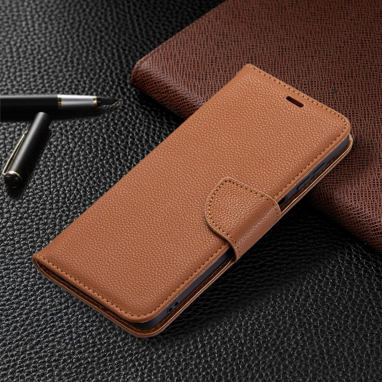 For Samsung Galaxy M32 Litchi Texture Pure Color Horizontal Flip Leather Case with Holder & Card Slots & Wallet & Lanyard