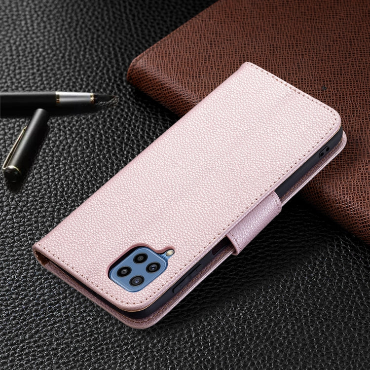 For Samsung Galaxy M32 Litchi Texture Pure Color Horizontal Flip Leather Case with Holder & Card Slots & Wallet & Lanyard