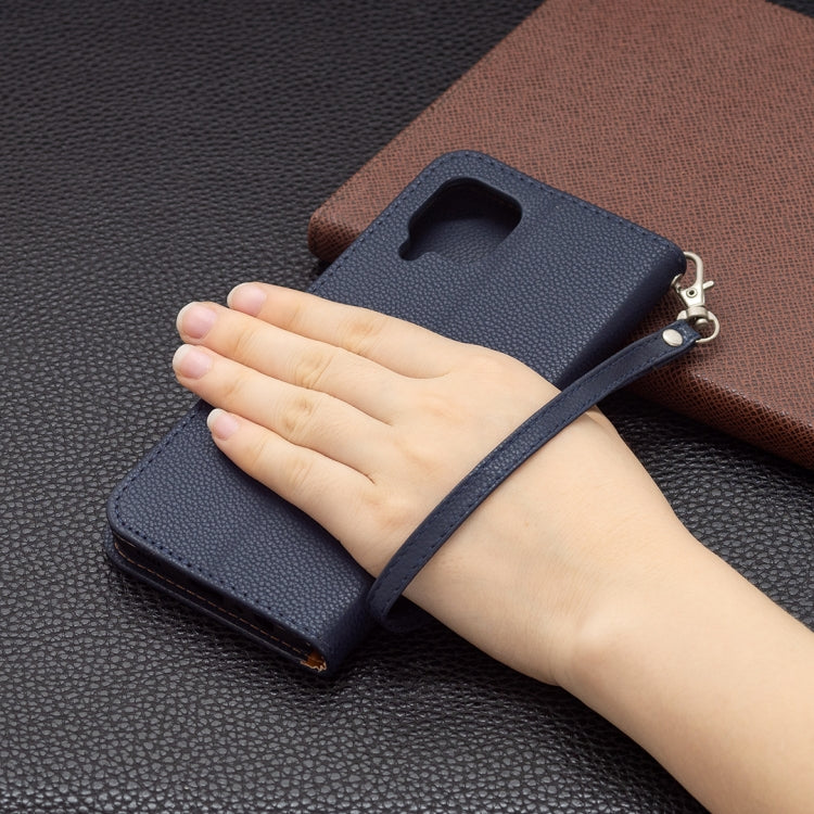 For Samsung Galaxy M32 Litchi Texture Pure Color Horizontal Flip Leather Case with Holder & Card Slots & Wallet & Lanyard