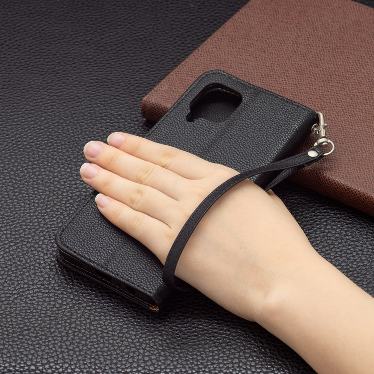 For Samsung Galaxy M32 Litchi Texture Pure Color Horizontal Flip Leather Case with Holder & Card Slots & Wallet & Lanyard