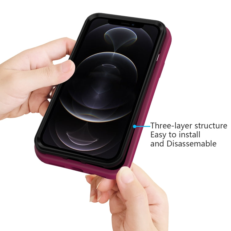 For iPhone 13 Solid Color PC + Silicone Shockproof Skid-proof Dust-proof Case mini