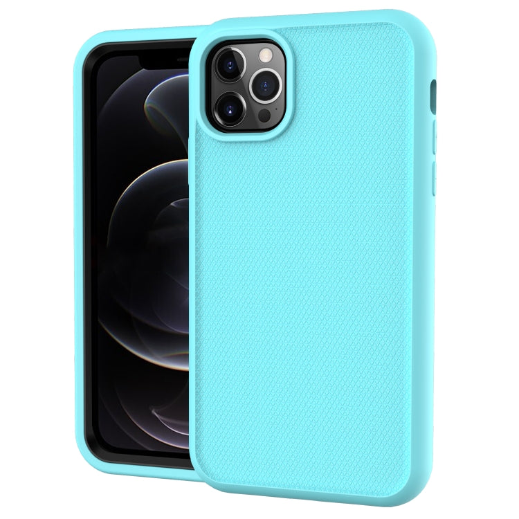 For iPhone 13 Solid Color PC + Silicone Shockproof Skid-proof Dust-proof Case