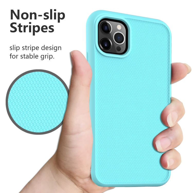 For iPhone 13 Solid Color PC + Silicone Shockproof Skid-proof Dust-proof Case