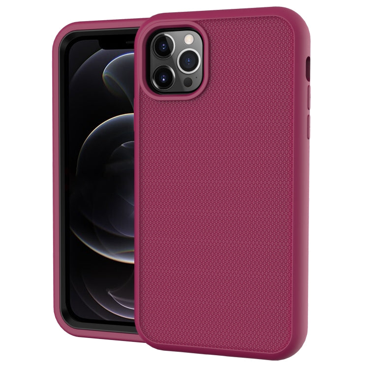 For iPhone 13 Solid Color PC + Silicone Shockproof Skid-proof Dust-proof Case