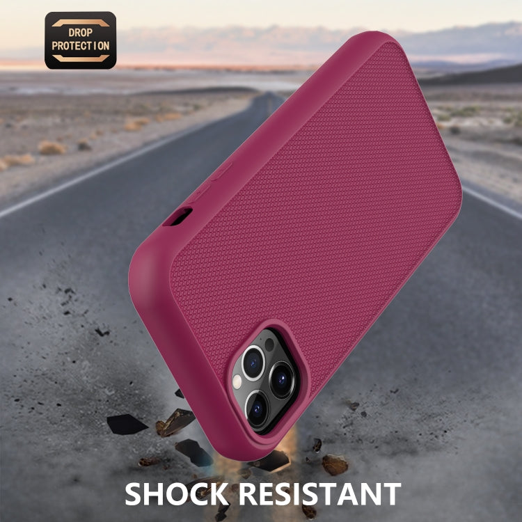 For iPhone 13 Solid Color PC + Silicone Shockproof Skid-proof Dust-proof Case