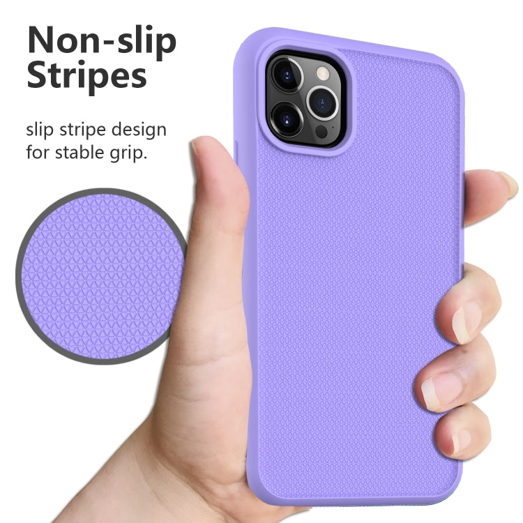 For iPhone 13 Solid Color PC + Silicone Shockproof Skid-proof Dust-proof Case