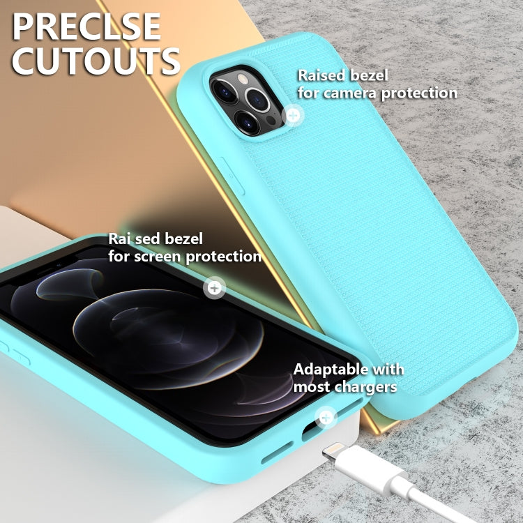 For iPhone 13 Pro Solid Color PC + Silicone Shockproof Skid-proof Dust-proof Case