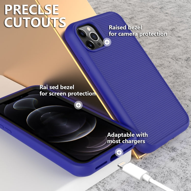 For iPhone 13 Pro Solid Color PC + Silicone Shockproof Skid-proof Dust-proof Case
