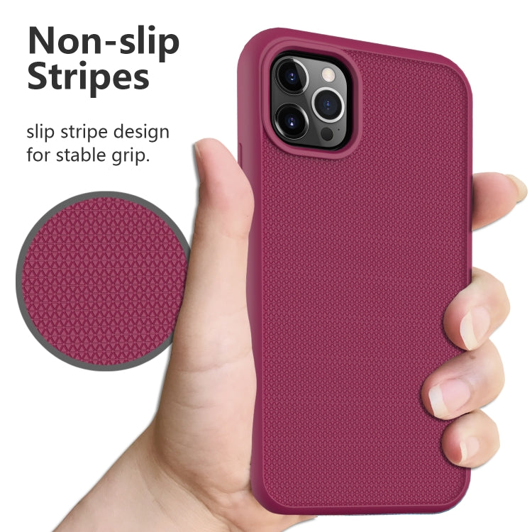 For iPhone 13 Pro Solid Color PC + Silicone Shockproof Skid-proof Dust-proof Case
