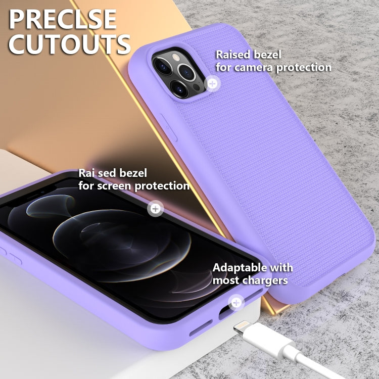 For iPhone 13 Pro Solid Color PC + Silicone Shockproof Skid-proof Dust-proof Case