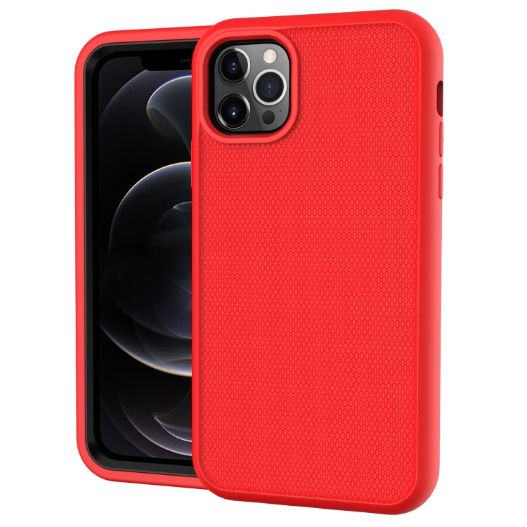 For iPhone 13 Pro Max Solid Color PC + Silicone Shockproof Skid-proof Dust-proof Case