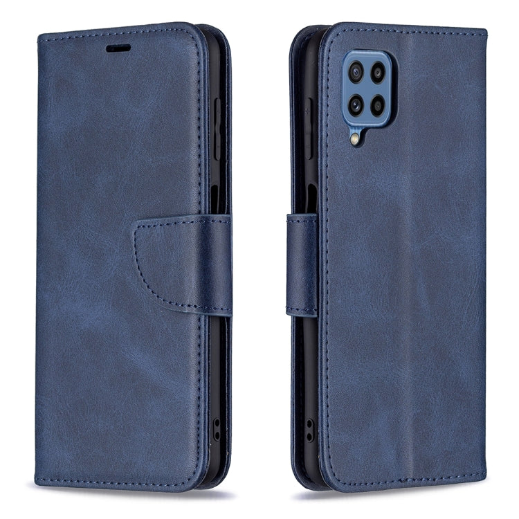 For Samsung Galaxy M32 Retro Lambskin Texture Pure Color Horizontal Flip PU Leather Case with Holder & Card Slots & Wallet & Lanyard
