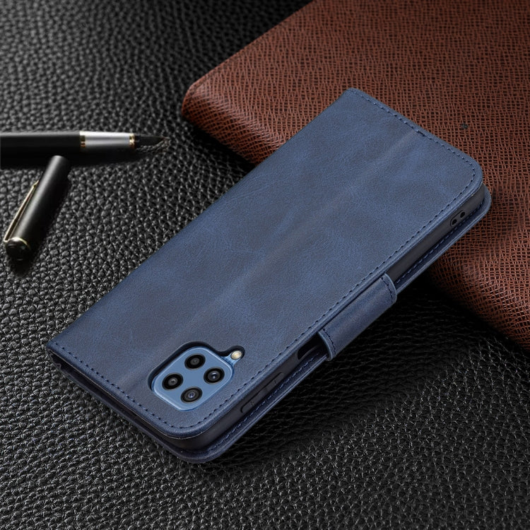 For Samsung Galaxy M32 Retro Lambskin Texture Pure Color Horizontal Flip PU Leather Case with Holder & Card Slots & Wallet & Lanyard