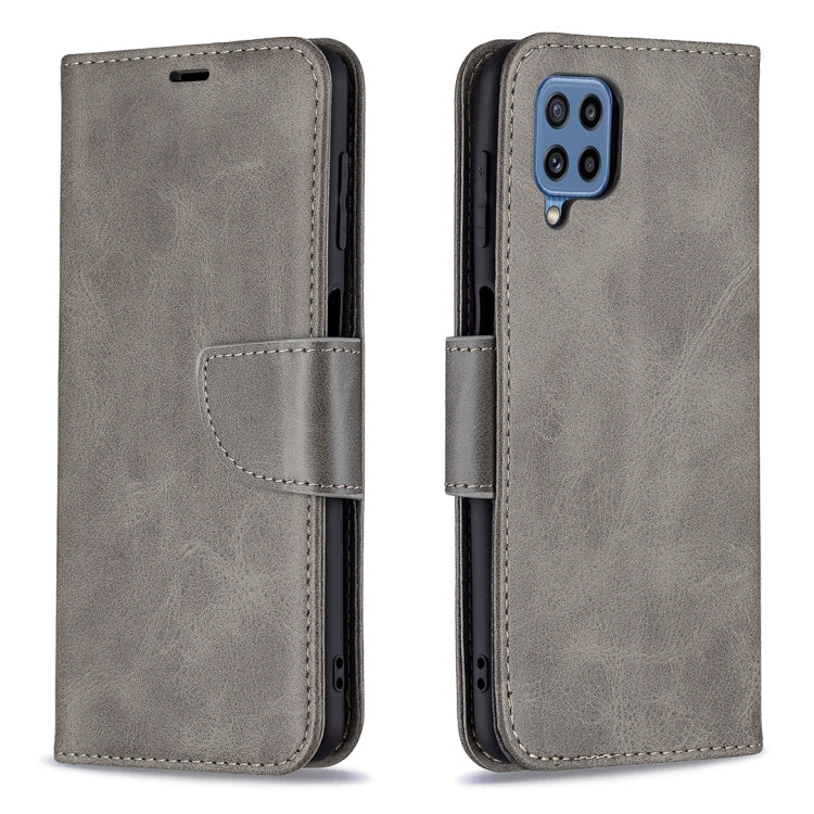 For Samsung Galaxy M32 Retro Lambskin Texture Pure Color Horizontal Flip PU Leather Case with Holder & Card Slots & Wallet & Lanyard