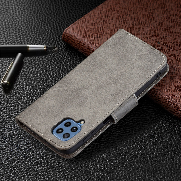 For Samsung Galaxy M32 Retro Lambskin Texture Pure Color Horizontal Flip PU Leather Case with Holder & Card Slots & Wallet & Lanyard