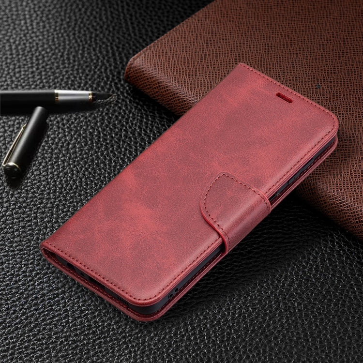 For Samsung Galaxy M32 Retro Lambskin Texture Pure Color Horizontal Flip PU Leather Case with Holder & Card Slots & Wallet & Lanyard