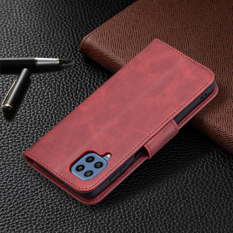For Samsung Galaxy M32 Retro Lambskin Texture Pure Color Horizontal Flip PU Leather Case with Holder & Card Slots & Wallet & Lanyard