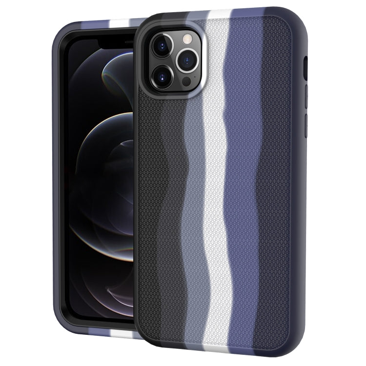 For iPhone 13 Rainbow Silicone +PC Shockproof Skid-proof Dust-proof Case