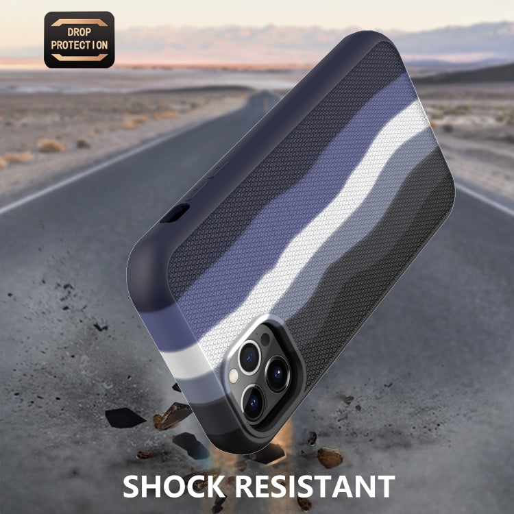 For iPhone 13 Pro Rainbow Silicone +PC Shockproof Skid-proof Dust-proof Case
