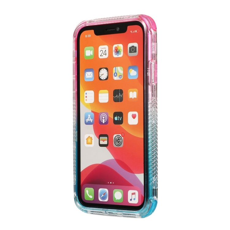 For iPhone 11 3 In 1 Dreamland PC + TPU Gradient Two-color Transparent Border Protective Case