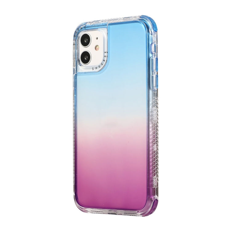 For iPhone 11 Pro Max 3 In 1 Dreamland PC + TPU Gradient Two-color Transparent Border Protective Case