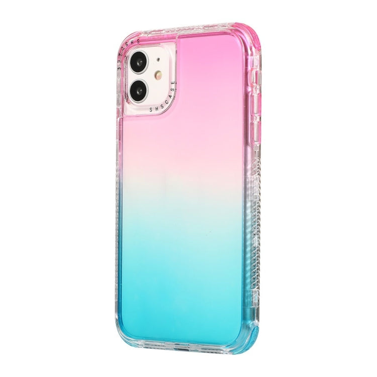 For iPhone 11 Pro Max 3 In 1 Dreamland PC + TPU Gradient Two-color Transparent Border Protective Case
