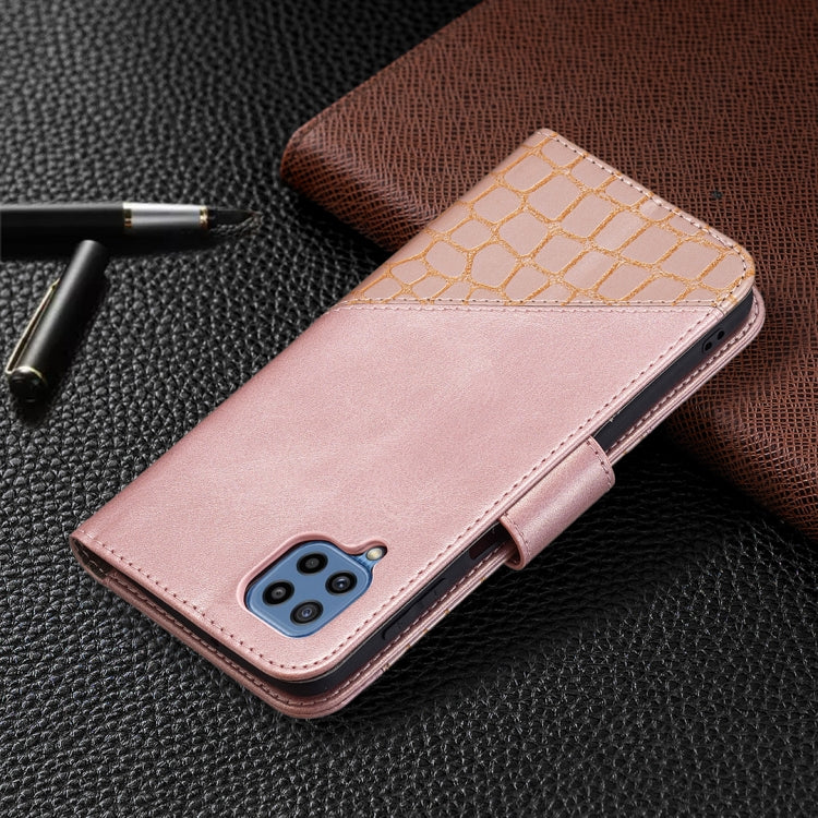For Samsung Galaxy M32 Matching Color Crocodile Texture Horizontal Flip PU Leather Case with Wallet & Holder & Card Slots