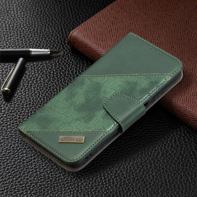 For Samsung Galaxy M32 Matching Color Crocodile Texture Horizontal Flip PU Leather Case with Wallet & Holder & Card Slots