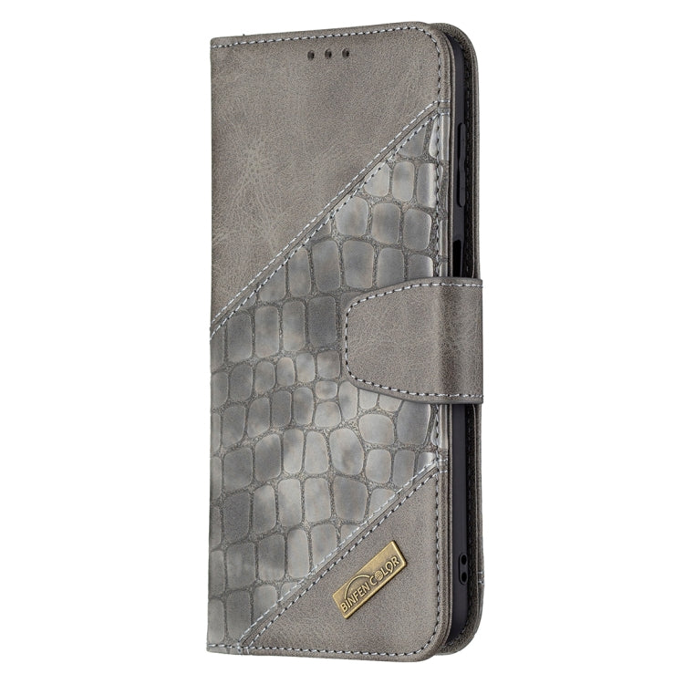 For Samsung Galaxy M32 Matching Color Crocodile Texture Horizontal Flip PU Leather Case with Wallet & Holder & Card Slots