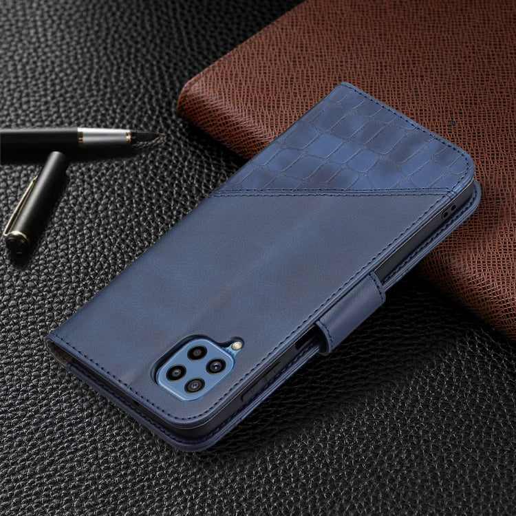 For Samsung Galaxy M32 Matching Color Crocodile Texture Horizontal Flip PU Leather Case with Wallet & Holder & Card Slots