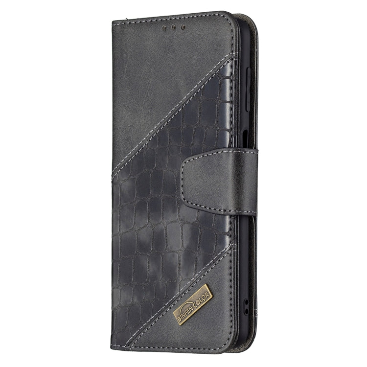 For Samsung Galaxy M32 Matching Color Crocodile Texture Horizontal Flip PU Leather Case with Wallet & Holder & Card Slots