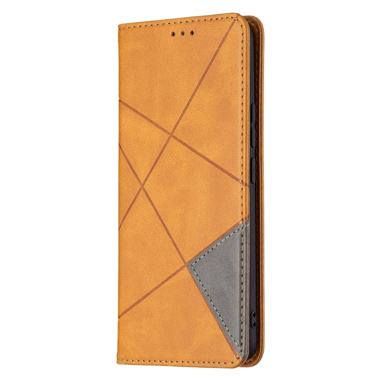 For OPPO Realme 8 / 8 Pro Rhombus Texture Horizontal Flip Magnetic Leather Case with Holder & Card Slots