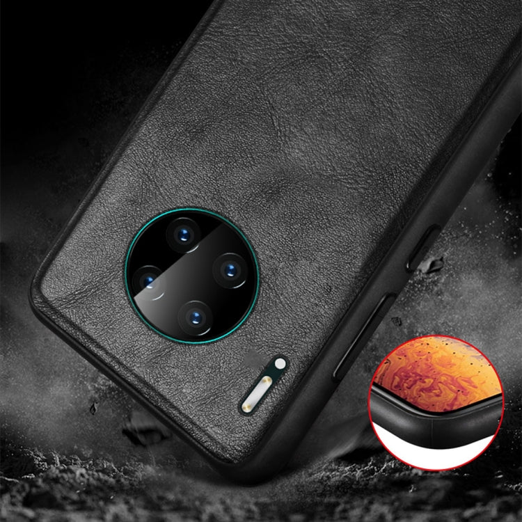 For Huawei Mate 30 SULADA Shockproof TPU + Handmade Leather Protective Case