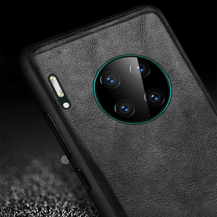 For Huawei Mate 30 Pro SULADA Shockproof TPU + Handmade Leather Protective Case
