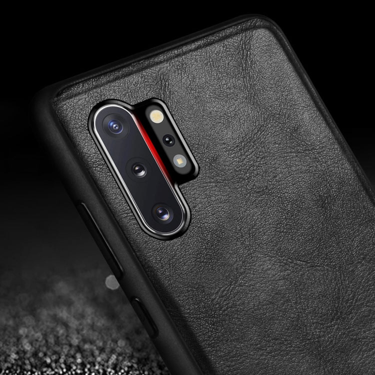 For Galaxy Note 10 SULADA Shockproof TPU + Handmade Leather Protective Case