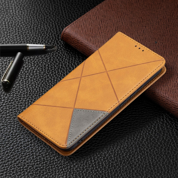For vivo Y11/Y15/Y12/Y17 Rhombus Texture Horizontal Flip Magnetic Leather Case with Holder & Card Slots
