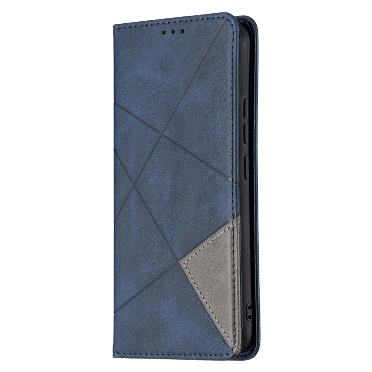 For vivo Y11/Y15/Y12/Y17 Rhombus Texture Horizontal Flip Magnetic Leather Case with Holder & Card Slots