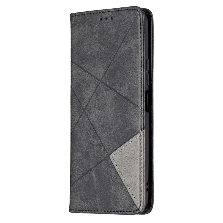 For vivo Y51 2020 / Y51a / Y51s Rhombus Texture Horizontal Flip Magnetic Leather Case with Holder & Card Slots