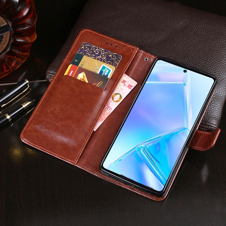 idewei Crazy Horse Texture Horizontal Flip Leather Case with Holder & Card Slots & Wallet For Motorola Edge 20