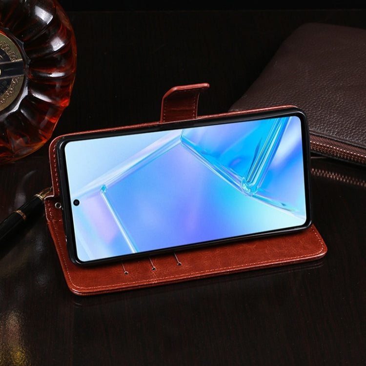 idewei Crazy Horse Texture Horizontal Flip Leather Case with Holder & Card Slots & Wallet For Motorola Edge 20