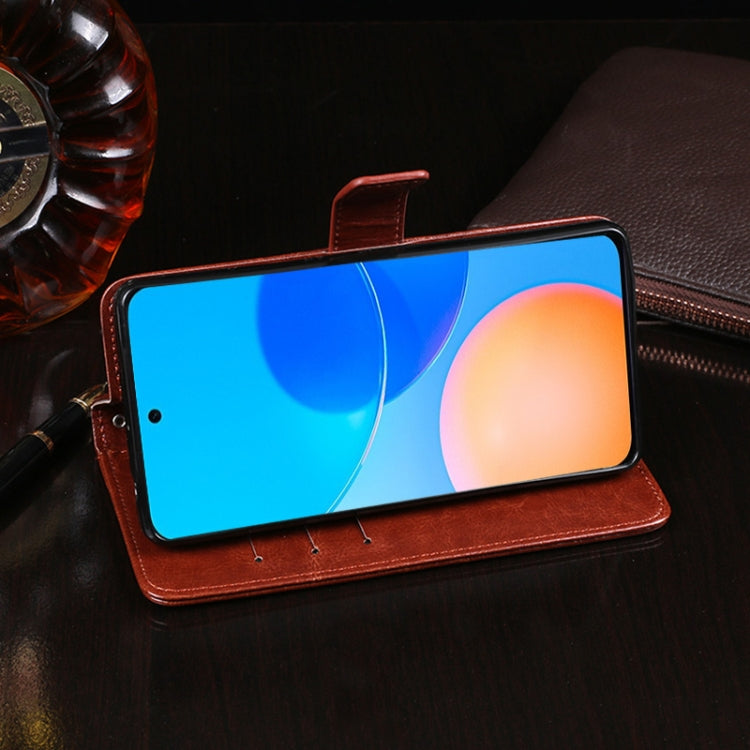 idewei Crazy Horse Texture Horizontal Flip Leather Case with Holder & Card Slots & Wallet For Honor Play 5T Pro