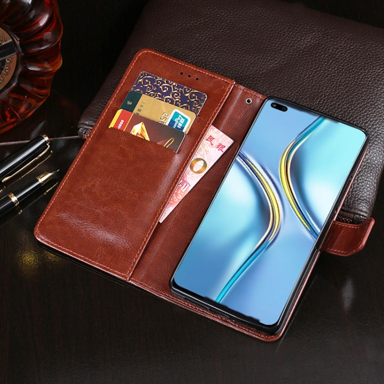 idewei Crazy Horse Texture Horizontal Flip Leather Case with Holder & Card Slots & Wallet For Honor X20