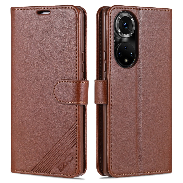 AZNS Sheepskin Texture Horizontal Flip Leather Case with Holder & Card Slots & Wallet For Honor 50 Pro